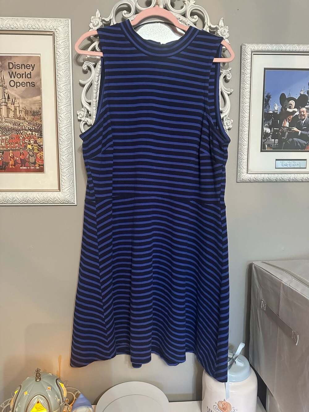Old Navy Sleeveless Striped Mock Neck Dress XXL